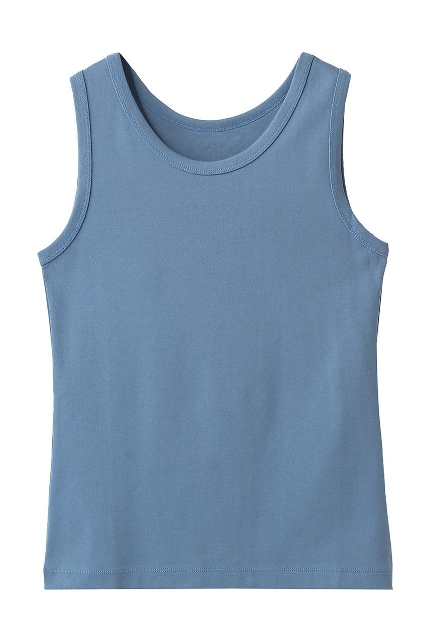 【アナイ/ANAYI】のプレミアムフライスタンクトップ インテリア・キッズ・メンズ・レディースファッション・服の通販 founy(ファニー) 　ファッション　Fashion　レディースファッション　Fashion for Women　トップス・カットソー　Cut & Sew Tops　キャミソール&ノースリーブ　Camisoles & Sleeveless Tops　シャツ・ブラウス・オフィスカジュアル　Elegant Blouses & Button-Ups　ロングTシャツ・Tシャツ　Longline T-Shirts & Tees　カットソー・ベーシックTシャツ　Cut-and-Sewn Tops / Stretch Tees & Basics　インナー　Innerwear　キャミソール　Camisole, Spaghetti Strap Top　シンプル　Simple, Minimal　タンク　Tank Top, Sleeveless Top　ベーシック　Basic, Essential　ブルー|ID: prp329100004930516 ipo3291000000037005498
