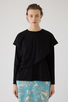 【リムアーク/RIM.ARK】のLayered gather cut tops/トップス ブラック|ID: prp329100004930517 ipo3291000000037005520