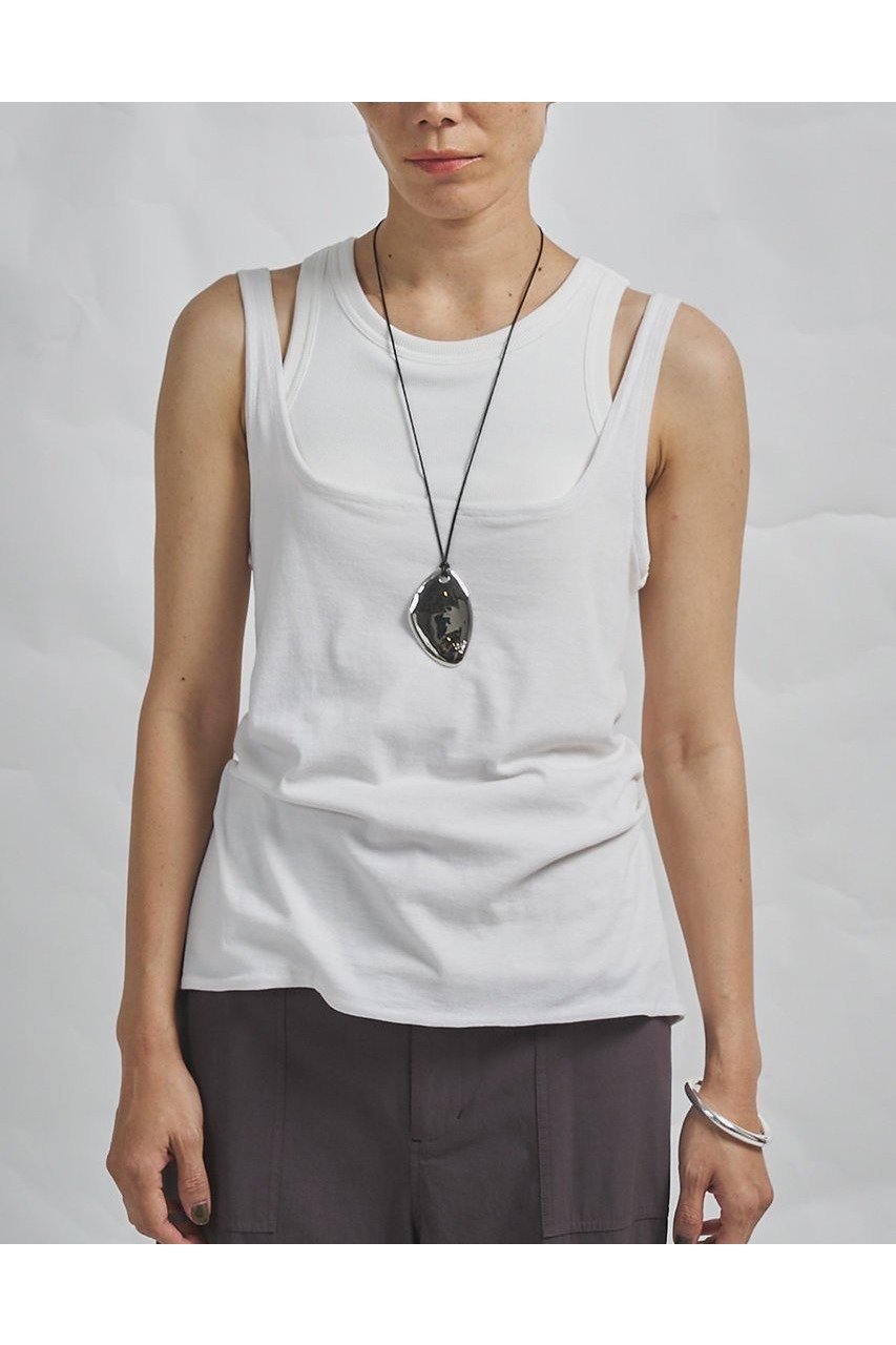 【ウィムガゼット/Whim Gazette】の【GEMINI】マルチwayノースリーブカットソー インテリア・キッズ・メンズ・レディースファッション・服の通販 founy(ファニー) 　ファッション　Fashion　レディースファッション　Fashion for Women　トップス・カットソー　Cut & Sew Tops　キャミソール&ノースリーブ　Camisoles & Sleeveless Tops　シャツ・ブラウス・オフィスカジュアル　Elegant Blouses & Button-Ups　ロングTシャツ・Tシャツ　Longline T-Shirts & Tees　カットソー・ベーシックTシャツ　Cut-and-Sewn Tops / Stretch Tees & Basics　おすすめ　Recommended / Our Picks　インナー　Innerwear　キャミソール　Camisole, Spaghetti Strap Top　タンク　Tank Top, Sleeveless Top　夏　Summer　オフホワイト|ID: prp329100004930520 ipo3291000000037005555