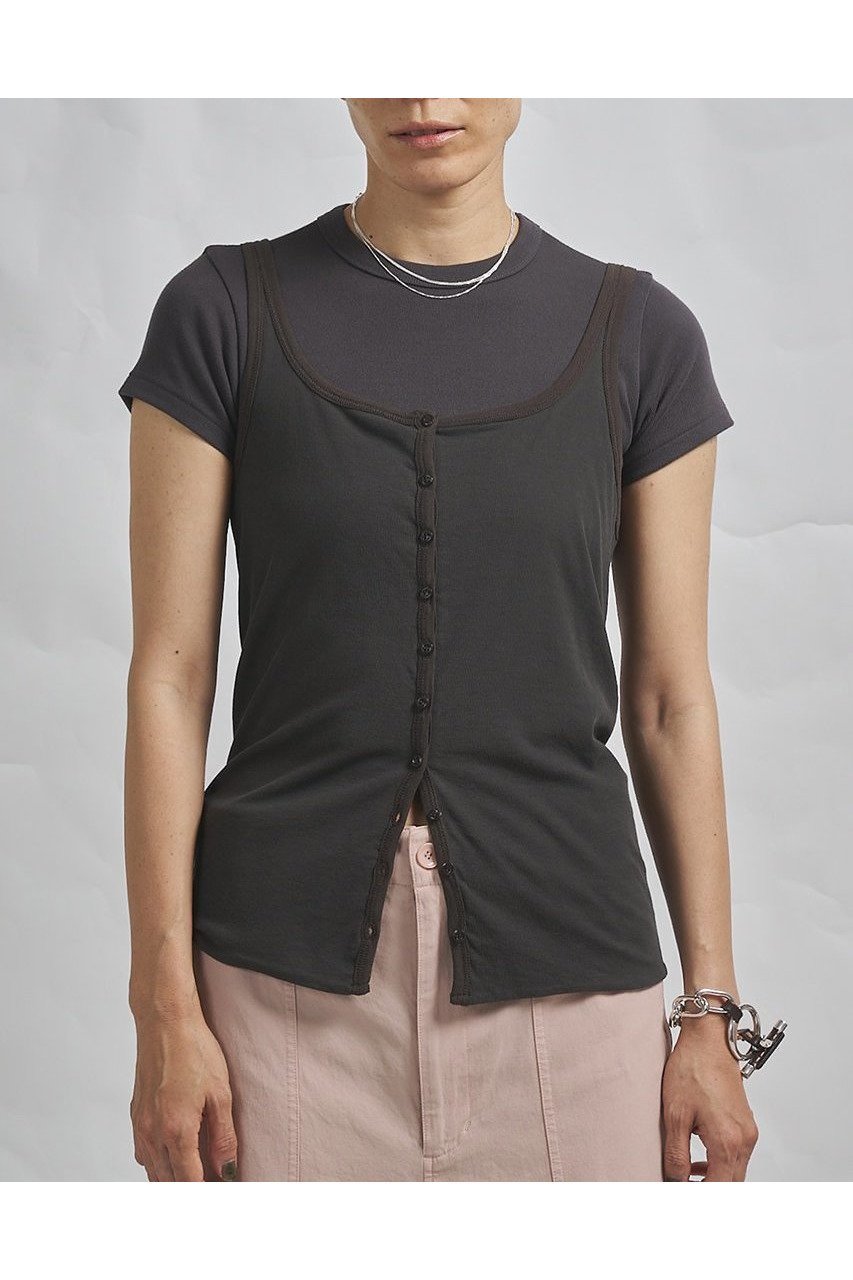 【ウィムガゼット/Whim Gazette】の【GEMINI】マルチwayノースリーブカットソー インテリア・キッズ・メンズ・レディースファッション・服の通販 founy(ファニー) 　ファッション　Fashion　レディースファッション　Fashion for Women　トップス・カットソー　Cut & Sew Tops　キャミソール&ノースリーブ　Camisoles & Sleeveless Tops　シャツ・ブラウス・オフィスカジュアル　Elegant Blouses & Button-Ups　ロングTシャツ・Tシャツ　Longline T-Shirts & Tees　カットソー・ベーシックTシャツ　Cut-and-Sewn Tops / Stretch Tees & Basics　おすすめ　Recommended / Our Picks　インナー　Innerwear　キャミソール　Camisole, Spaghetti Strap Top　タンク　Tank Top, Sleeveless Top　夏　Summer　ブラウン|ID: prp329100004930520 ipo3291000000037005556