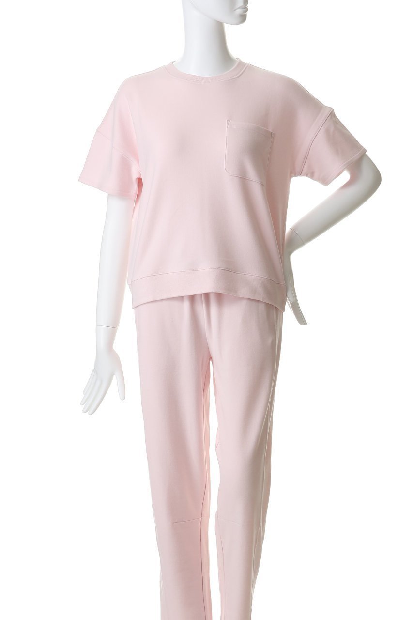 【ベアフット ドリームズ/BAREFOOT DREAMS】のブラッシュドフリース ドロップドショルダー ショートスリーブプルオーバー 人気、トレンドファッション・服の通販 founy(ファニー) 　ファッション　Fashion　レディースファッション　Fashion for Women　トップス・カットソー　Cut & Sew Tops　シャツ・ブラウス・オフィスカジュアル　Elegant Blouses & Button-Ups　ロングTシャツ・Tシャツ　Longline T-Shirts & Tees　カジュアルプルオーバー・ニットトップス　Pullovers & Knit Tops / Casual Pullovers　カットソー・ベーシックTシャツ　Cut-and-Sewn Tops / Stretch Tees & Basics　ショート　Short, Short Length　スリーブ　Sleeve, Long Sleeve / Short Sleeve　パッチ　Patch, Appliqué　フロント　Front, Front Design　ポケット　Pocket, Pocket Detail　リラックス　Relax, Relaxed Fit　other-2|ID: prp329100004930540 ipo3291000000037005800