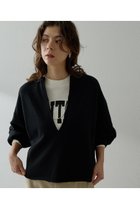 【ウィムガゼット/Whim Gazette】のスウェットVネックプルオーバー2 ブラック|ID: prp329100004930541 ipo3291000000037005820