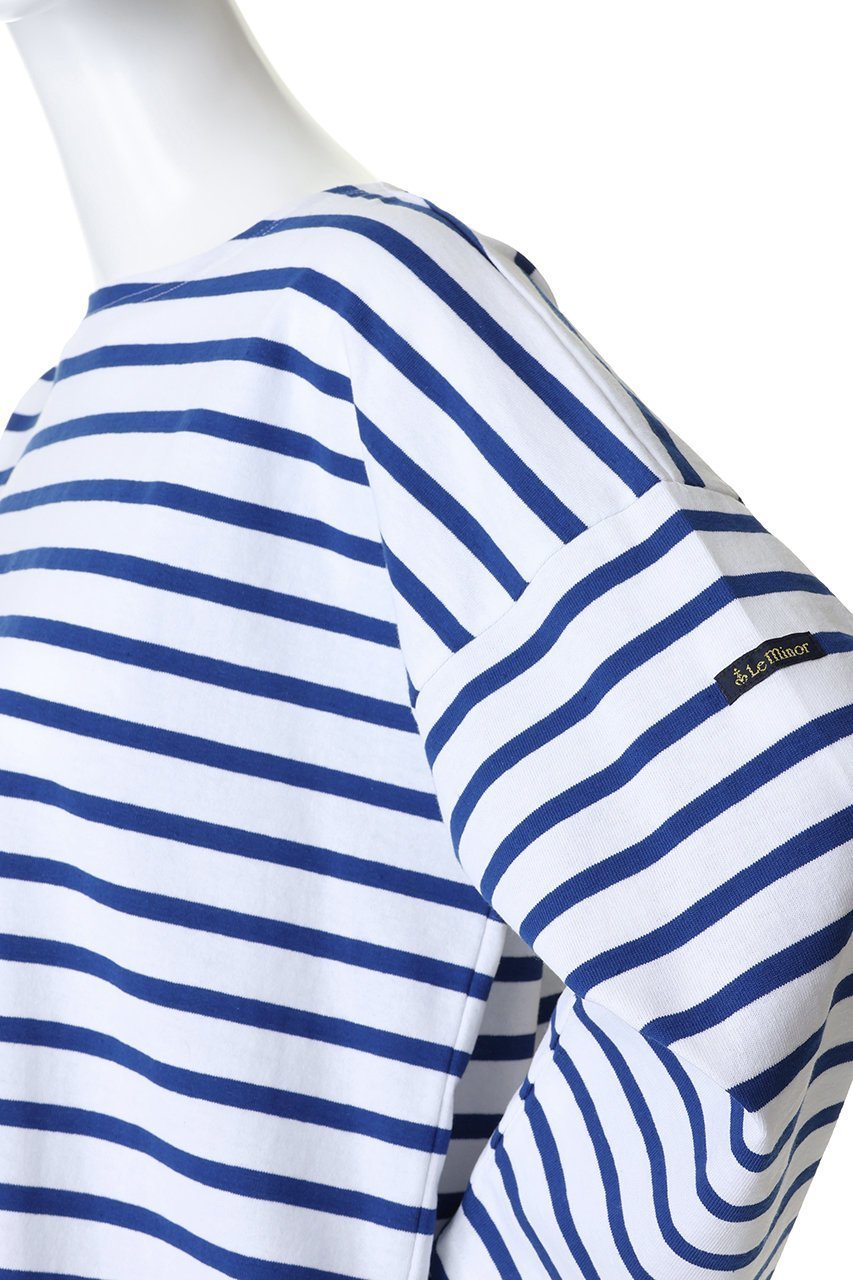 【エリオポール/heliopole】の【Le Minor】AMIE カットソー 人気、トレンドファッション・服の通販 founy(ファニー) 　ファッション　Fashion　レディースファッション　Fashion for Women　トップス・カットソー　Cut & Sew Tops　シャツ・ブラウス・オフィスカジュアル　Elegant Blouses & Button-Ups　ロングTシャツ・Tシャツ　Longline T-Shirts & Tees　カットソー・ベーシックTシャツ　Cut-and-Sewn Tops / Stretch Tees & Basics　カットソー　Cut and Sewn Top　ショート　Short, Short Length　スリーブ　Sleeve, Long Sleeve / Short Sleeve　フランス　France, French　ボーダー　Border, Stripe　夏　Summer　春　Spring　S/S・春夏　SS, Spring/Summer, Warm Season　長袖　Long Sleeve, Full Sleeve　other-5|ID: prp329100004930551 ipo3291000000037005920