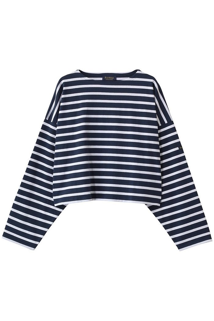【エリオポール/heliopole】の【Le Minor】PETIT CHERI カットソー インテリア・キッズ・メンズ・レディースファッション・服の通販 founy(ファウニー) https://founy.com/ ファッション Fashion レディースファッション Fashion for Women トップス・カットソー Cut & Sew Tops シャツ・ブラウス・オフィスカジュアル Elegant Blouses & Button-Ups ロングTシャツ・Tシャツ Longline T-Shirts & Tees カットソー・ベーシックTシャツ Cut-and-Sewn Tops / Stretch Tees & Basics カットソー Cut and Sewn Top クロップド Cropped, Short Length スリーブ Sleeve, Long Sleeve / Short Sleeve トレンド Trend, Trending Now フランス France, French ボーダー Border, Stripe ロング Long, Long-Length |ID: prp329100004930552 ipo3291000000037005922