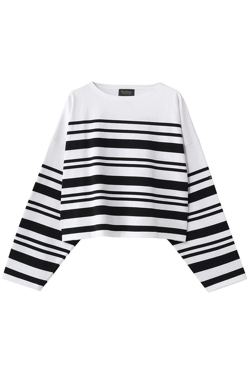 【エリオポール/heliopole】の【Le Minor】PETIT CHERI カットソー インテリア・キッズ・メンズ・レディースファッション・服の通販 founy(ファニー) 　ファッション　Fashion　レディースファッション　Fashion for Women　トップス・カットソー　Cut & Sew Tops　シャツ・ブラウス・オフィスカジュアル　Elegant Blouses & Button-Ups　ロングTシャツ・Tシャツ　Longline T-Shirts & Tees　カットソー・ベーシックTシャツ　Cut-and-Sewn Tops / Stretch Tees & Basics　カットソー　Cut and Sewn Top　クロップド　Cropped, Short Length　スリーブ　Sleeve, Long Sleeve / Short Sleeve　トレンド　Trend, Trending Now　フランス　France, French　ボーダー　Border, Stripe　ロング　Long, Long-Length　マルチカラー|ID: prp329100004930552 ipo3291000000037005926