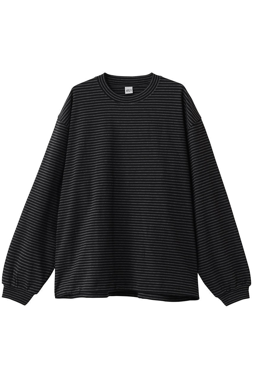 【エスアイ/ES.1 / MEN】の【MEN】Border LS T-shirts T006 インテリア・キッズ・メンズ・レディースファッション・服の通販 founy(ファニー) 　ファッション　Fashion　メンズファッション　Fashion for Men　トップス・カットソー　Cut & Sew Tops　メンズシャツ　Shirts　ロングTシャツ・Tシャツ / 着回し力抜群　Longline T-Shirts & Tees　インナー　Innerwear　ショルダー　Shoulder, Shoulder Strap　ジャケット　Jacket, Outerwear　スリーブ　Sleeve, Long Sleeve / Short Sleeve　ドロップ　Drop Shoulder, Dropped Style　ボーダー　Border, Stripe　モダン　Modern, Contemporary　ロング　Long, Long-Length　black|ID: prp329100004930558 ipo3291000000037005996