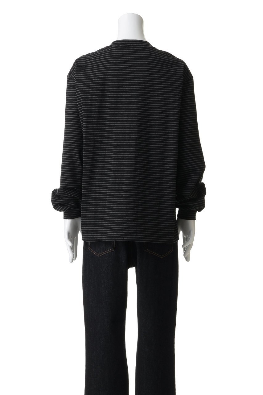 【エスアイ/ES.1 / MEN】の【MEN】Border LS T-shirts T006 人気、トレンドファッション・服の通販 founy(ファニー) 　ファッション　Fashion　メンズファッション　Fashion for Men　トップス・カットソー　Cut & Sew Tops　メンズシャツ　Shirts　ロングTシャツ・Tシャツ / 着回し力抜群　Longline T-Shirts & Tees　インナー　Innerwear　ショルダー　Shoulder, Shoulder Strap　ジャケット　Jacket, Outerwear　スリーブ　Sleeve, Long Sleeve / Short Sleeve　ドロップ　Drop Shoulder, Dropped Style　ボーダー　Border, Stripe　モダン　Modern, Contemporary　ロング　Long, Long-Length　other-4|ID: prp329100004930558 ipo3291000000037006003