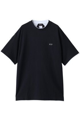 【ヌメロ ヴェントゥーノ/N°21 / MEN】の【MEN】レイヤード ライク Tシャツ 人気、トレンドファッション・服の通販 founy(ファニー) ファッション Fashion メンズファッション Fashion for Men トップス・カットソー Cut & Sew Tops メンズシャツ Shirts ショート Short, Short Length スリーブ Sleeve, Long Sleeve / Short Sleeve ベーシック Basic, Essential ボトム Bottoms, Lower Wear |ID:prp329100004930570