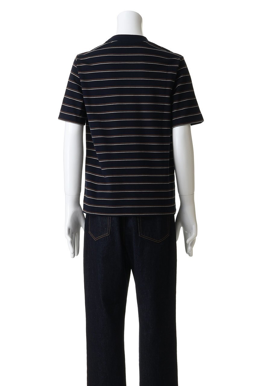 【ヌメロ ヴェントゥーノ/N°21 / MEN】の【MEN】ボーダー Tシャツ 人気、トレンドファッション・服の通販 founy(ファニー) 　ファッション　Fashion　メンズファッション　Fashion for Men　トップス・カットソー　Cut & Sew Tops　メンズシャツ　Shirts　ショート　Short, Short Length　スリーブ　Sleeve, Long Sleeve / Short Sleeve　バランス　Balance, Style Balance　ボーダー　Border, Stripe　リゾート　Resort, Vacation Style　other-4|ID: prp329100004930573 ipo3291000000037006140