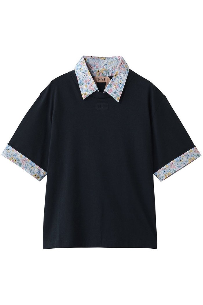 【ヌメロ ヴェントゥーノ/N°21】のプリントカラーハーフスリーブTシャツ インテリア・キッズ・メンズ・レディースファッション・服の通販 founy(ファウニー) https://founy.com/ ファッション Fashion レディースファッション Fashion for Women トップス・カットソー Cut & Sew Tops シャツ・ブラウス・オフィスカジュアル Elegant Blouses & Button-Ups ロングTシャツ・Tシャツ Longline T-Shirts & Tees カットソー・ベーシックTシャツ Cut-and-Sewn Tops / Stretch Tees & Basics ショート Short, Short Length シンプル Simple, Minimal スリーブ Sleeve, Long Sleeve / Short Sleeve ハーフ Half, Half-Length プリント Print, Printed Pattern プリーツ Pleats, Pleated マニッシュ Mannish, Boyish エレガント 上品 Elegant 無地 Plain, Solid Color |ID: prp329100004930603 ipo3291000000037006381