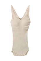 【エリオポール/heliopole】の【HAKUJI】Twist cotton Vネックタンクトップ アイボリー|ID: prp329100004930606 ipo3291000000037006412