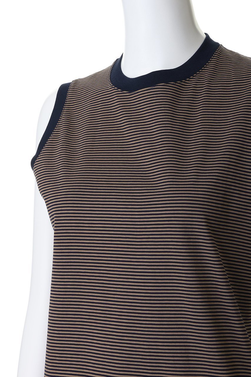 【スローン/SLOANE】の72/2コットン天竺 マイクロボーダーノースリーブ 人気、トレンドファッション・服の通販 founy(ファニー) 　ファッション　Fashion　レディースファッション　Fashion for Women　トップス・カットソー　Cut & Sew Tops　キャミソール&ノースリーブ　Camisoles & Sleeveless Tops　シャツ・ブラウス・オフィスカジュアル　Elegant Blouses & Button-Ups　ロングTシャツ・Tシャツ　Longline T-Shirts & Tees　カットソー・ベーシックTシャツ　Cut-and-Sewn Tops / Stretch Tees & Basics　なめらか　Smooth, Silky Texture　キャミソール　Camisole, Spaghetti Strap Top　タンク　Tank Top, Sleeveless Top　ノースリーブ　Sleeveless, No-Sleeve　バランス　Balance, Style Balance　ボーダー　Border, Stripe　夏　Summer　春　Spring　S/S・春夏　SS, Spring/Summer, Warm Season　other-5|ID: prp329100004930633 ipo3291000000037006636