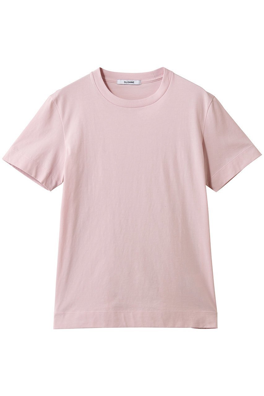 【スローン/SLOANE】の72/2コットン天竺 Tシャツ インテリア・キッズ・メンズ・レディースファッション・服の通販 founy(ファニー) 　ファッション　Fashion　レディースファッション　Fashion for Women　トップス・カットソー　Cut & Sew Tops　シャツ・ブラウス・オフィスカジュアル　Elegant Blouses & Button-Ups　ロングTシャツ・Tシャツ　Longline T-Shirts & Tees　カットソー・ベーシックTシャツ　Cut-and-Sewn Tops / Stretch Tees & Basics　なめらか　Smooth, Silky Texture　ショート　Short, Short Length　スリーブ　Sleeve, Long Sleeve / Short Sleeve　バランス　Balance, Style Balance　ピンク|ID: prp329100004930638 ipo3291000000037006674