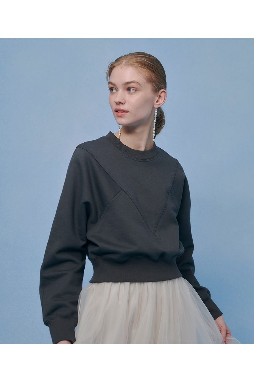 【アルアバイル/allureville】の【LOULOU WILLOUGHBY】Vキリカエトレーナー 人気、トレンドファッション・服の通販 founy(ファニー) 　ファッション　Fashion　レディースファッション　Fashion for Women　トップス・カットソー　Cut & Sew Tops　キャミソール&ノースリーブ　Camisoles & Sleeveless Tops　シャツ・ブラウス・オフィスカジュアル　Elegant Blouses & Button-Ups　ロングTシャツ・Tシャツ　Longline T-Shirts & Tees　カットソー・ベーシックTシャツ　Cut-and-Sewn Tops / Stretch Tees & Basics　おすすめ　Recommended / Our Picks　キャミソール　Camisole, Spaghetti Strap Top　スリーブ　Sleeve, Long Sleeve / Short Sleeve　タンク　Tank Top, Sleeveless Top　トレーナー　Sweatshirt, Trainer　プリント　Print, Printed Pattern　ミックス　Mix, Mixed Style　other-7|ID: prp329100004930651 ipo3291000000037006826