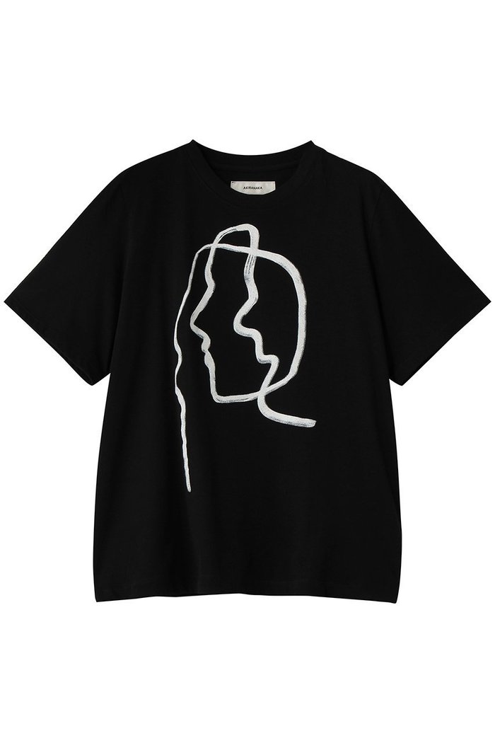 【アキラナカ/AKIRANAKA】のLine ポートレイト Tシャツ インテリア・キッズ・メンズ・レディースファッション・服の通販 founy(ファウニー) https://founy.com/ ファッション Fashion レディースファッション Fashion for Women トップス・カットソー Cut & Sew Tops シャツ・ブラウス・オフィスカジュアル Elegant Blouses & Button-Ups ロングTシャツ・Tシャツ Longline T-Shirts & Tees カットソー・ベーシックTシャツ Cut-and-Sewn Tops / Stretch Tees & Basics グラフィック Graphic, Graphic Design ショート Short, Short Length スリーブ Sleeve, Long Sleeve / Short Sleeve モダン Modern, Contemporary |ID: prp329100004930673 ipo3291000000037007010
