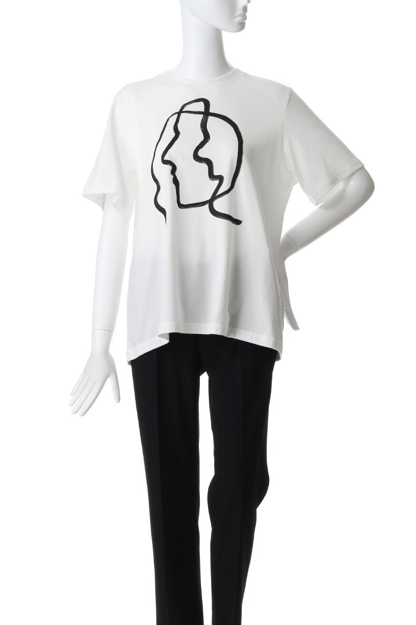 【アキラナカ/AKIRANAKA】のLine ポートレイト Tシャツ 人気、トレンドファッション・服の通販 founy(ファニー) 　ファッション　Fashion　レディースファッション　Fashion for Women　トップス・カットソー　Cut & Sew Tops　シャツ・ブラウス・オフィスカジュアル　Elegant Blouses & Button-Ups　ロングTシャツ・Tシャツ　Longline T-Shirts & Tees　カットソー・ベーシックTシャツ　Cut-and-Sewn Tops / Stretch Tees & Basics　グラフィック　Graphic, Graphic Design　ショート　Short, Short Length　スリーブ　Sleeve, Long Sleeve / Short Sleeve　モダン　Modern, Contemporary　other-2|ID: prp329100004930673 ipo3291000000037007016
