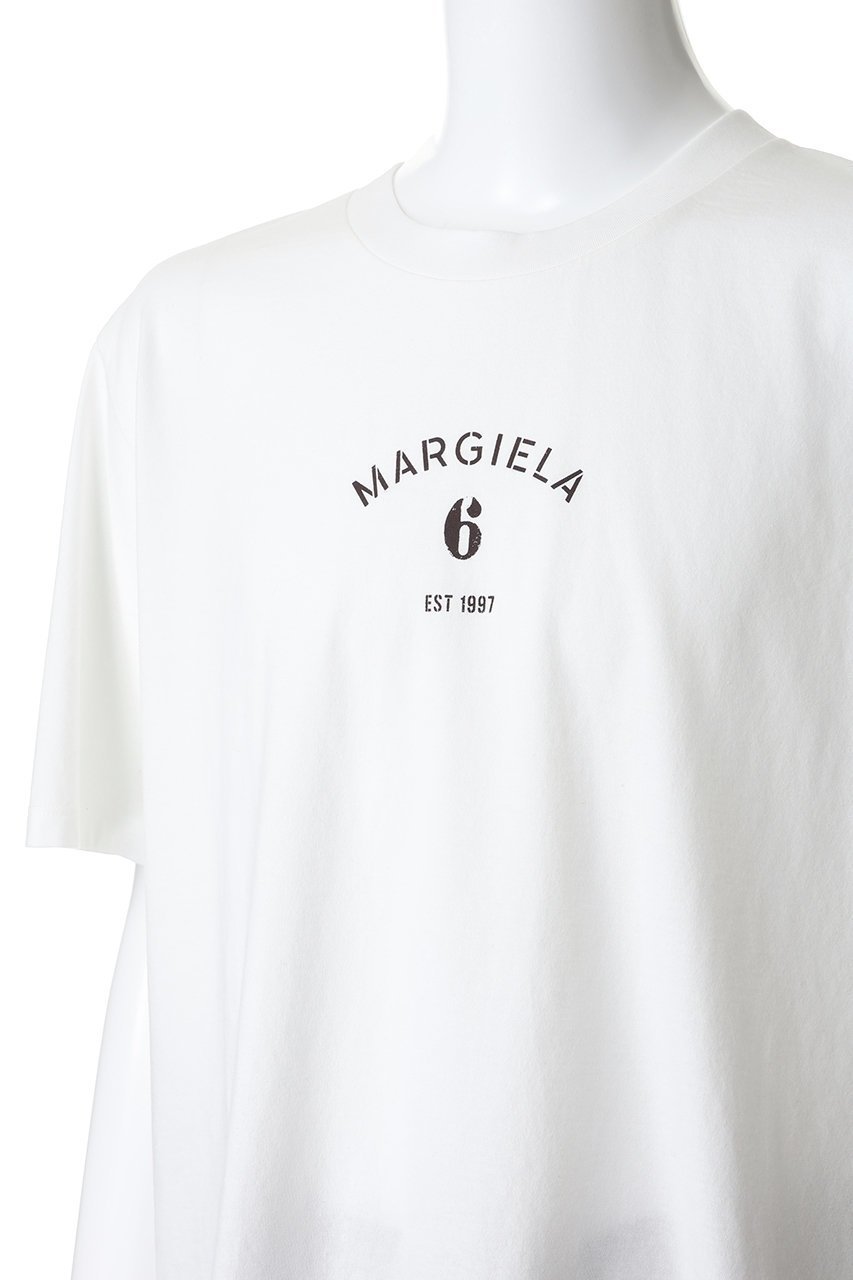 【エムエムシックス メゾンマルジェラ/MM6 Maison Margiela / MEN】の【MEN】ロゴプリントTシャツ 人気、トレンドファッション・服の通販 founy(ファニー) 　ファッション　Fashion　メンズファッション　Fashion for Men　トップス・カットソー　Cut & Sew Tops　メンズシャツ　Shirts　インナー　Innerwear　カーディガン　Cardigan, Knitwear　ショート　Short, Short Length　ジャケット　Jacket, Outerwear　スリーブ　Sleeve, Long Sleeve / Short Sleeve　バランス　Balance, Style Balance　フィット　Fit, Slim Fit　プリント　Print, Printed Pattern　other-5|ID: prp329100004930684 ipo3291000000037007116