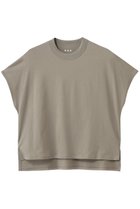 【スリー ドッツ/three dots】のミルキージャージー フレンチスリーブTシャツ コブルストーン|ID: prp329100004930709 ipo3291000000037237519