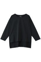 【スリー ドッツ/three dots】のパウダリーコットン 7分袖 ダークネイビー|ID: prp329100004930712 ipo3291000000037007298