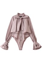 【メゾンスペシャル/MAISON SPECIAL】のRuffle Shirt Bodysuit/ラッフルシャツボディスーツ 人気、トレンドファッション・服の通販 founy(ファニー) ファッション Fashion レディースファッション Fashion for Women トップス・カットソー Cut & Sew Tops シャツ・ブラウス・オフィスカジュアル Elegant Blouses & Button-Ups ロングTシャツ・Tシャツ Longline T-Shirts & Tees カットソー・ベーシックTシャツ Cut-and-Sewn Tops / Stretch Tees & Basics スリーブ Sleeve, Long Sleeve / Short Sleeve スーツ Suit, Formalwear フリル Frill, Ruffle ロング Long, Long-Length thumbnail PNK(ピンク)|ID: prp329100004930744 ipo3291000000037007534