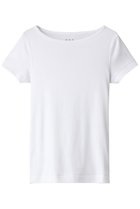 【スリー ドッツ/three dots】のオーガニックコットン 半袖ジンジャー ホワイト|ID: prp329100004930750 ipo3291000000037007587