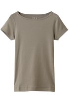 【スリー ドッツ/three dots】のオーガニックコットン 半袖ジンジャー コブルストーン|ID: prp329100004930750 ipo3291000000037007595