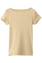 【スリー ドッツ/three dots】のオーガニックコットン 半袖ジンジャー バタークリーム|ID: prp329100004930750 ipo3291000000037007597