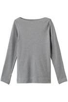【ミディウミソリッド/MIDIUMISOLID】のrib P/O プルオーバー 人気、トレンドファッション・服の通販 founy(ファニー) ファッション Fashion レディースファッション Fashion for Women トップス・カットソー Cut & Sew Tops シャツ・ブラウス・オフィスカジュアル Elegant Blouses & Button-Ups ロングTシャツ・Tシャツ Longline T-Shirts & Tees カジュアルプルオーバー・ニットトップス Pullovers & Knit Tops / Casual Pullovers カットソー・ベーシックTシャツ Cut-and-Sewn Tops / Stretch Tees & Basics インナー Innerwear スリーブ Sleeve, Long Sleeve / Short Sleeve ベーシック Basic, Essential ロング Long, Long-Length エレガント 上品 Elegant thumbnail l.gray|ID: prp329100004930784 ipo3291000000037007978