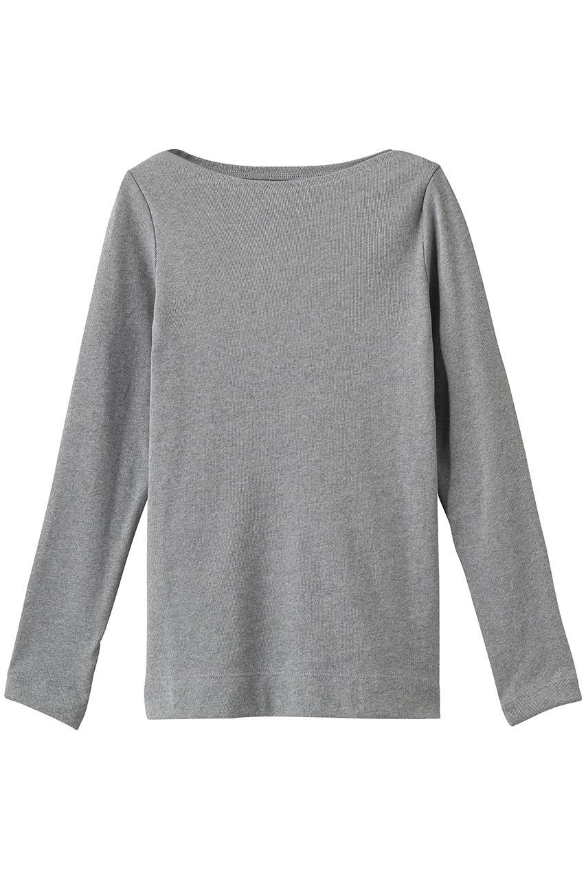 【ミディウミソリッド/MIDIUMISOLID】のrib P/O プルオーバー インテリア・キッズ・メンズ・レディースファッション・服の通販 founy(ファニー) 　ファッション　Fashion　レディースファッション　Fashion for Women　トップス・カットソー　Cut & Sew Tops　シャツ・ブラウス・オフィスカジュアル　Elegant Blouses & Button-Ups　ロングTシャツ・Tシャツ　Longline T-Shirts & Tees　カジュアルプルオーバー・ニットトップス　Pullovers & Knit Tops / Casual Pullovers　カットソー・ベーシックTシャツ　Cut-and-Sewn Tops / Stretch Tees & Basics　インナー　Innerwear　スリーブ　Sleeve, Long Sleeve / Short Sleeve　ベーシック　Basic, Essential　ロング　Long, Long-Length　エレガント 上品　Elegant　l.gray|ID: prp329100004930784 ipo3291000000037007978