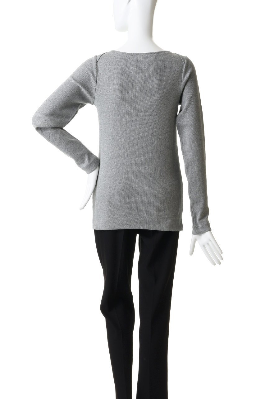 【ミディウミソリッド/MIDIUMISOLID】のrib P/O プルオーバー 人気、トレンドファッション・服の通販 founy(ファニー) 　ファッション　Fashion　レディースファッション　Fashion for Women　トップス・カットソー　Cut & Sew Tops　シャツ・ブラウス・オフィスカジュアル　Elegant Blouses & Button-Ups　ロングTシャツ・Tシャツ　Longline T-Shirts & Tees　カジュアルプルオーバー・ニットトップス　Pullovers & Knit Tops / Casual Pullovers　カットソー・ベーシックTシャツ　Cut-and-Sewn Tops / Stretch Tees & Basics　インナー　Innerwear　スリーブ　Sleeve, Long Sleeve / Short Sleeve　ベーシック　Basic, Essential　ロング　Long, Long-Length　エレガント 上品　Elegant　other-4|ID: prp329100004930784 ipo3291000000037007985