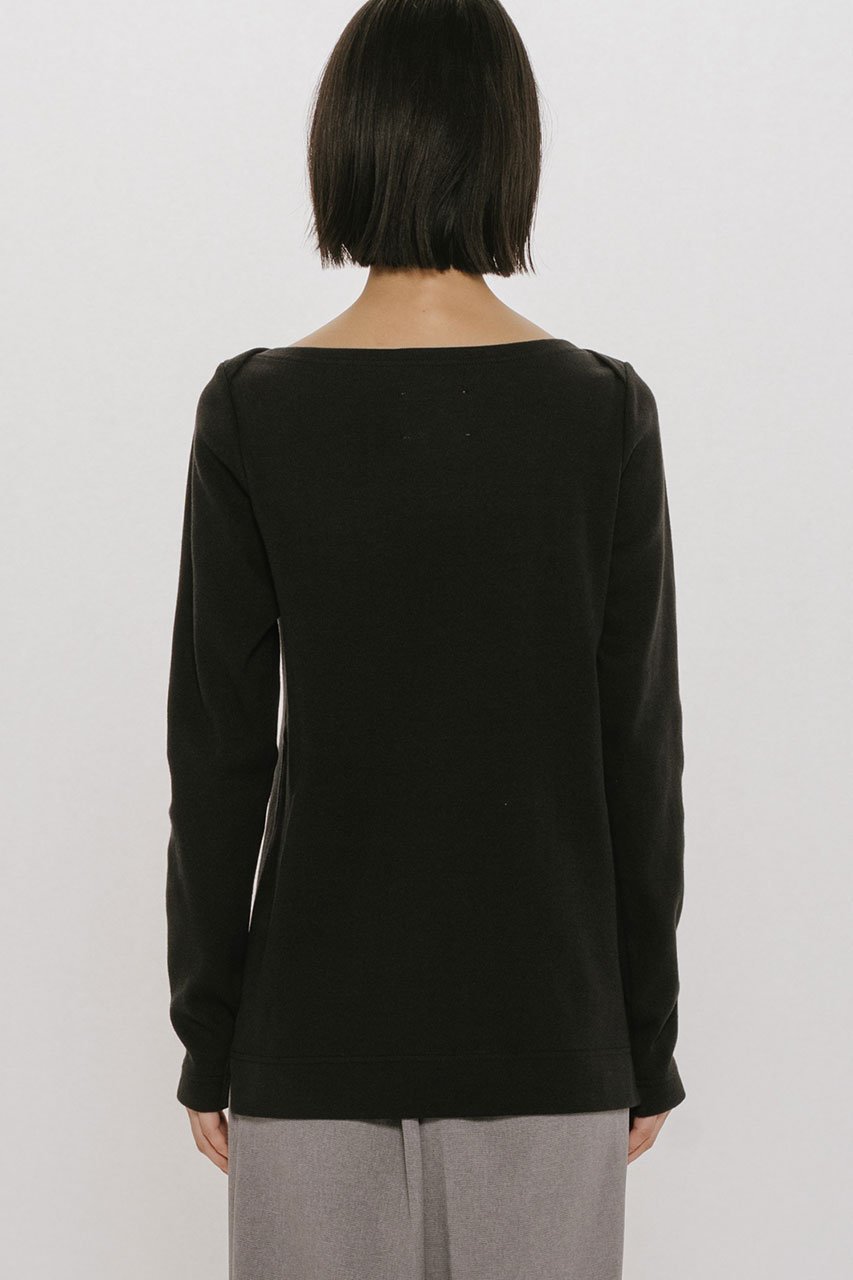 【ミディウミソリッド/MIDIUMISOLID】のrib P/O プルオーバー 人気、トレンドファッション・服の通販 founy(ファニー) 　ファッション　Fashion　レディースファッション　Fashion for Women　トップス・カットソー　Cut & Sew Tops　シャツ・ブラウス・オフィスカジュアル　Elegant Blouses & Button-Ups　ロングTシャツ・Tシャツ　Longline T-Shirts & Tees　カジュアルプルオーバー・ニットトップス　Pullovers & Knit Tops / Casual Pullovers　カットソー・ベーシックTシャツ　Cut-and-Sewn Tops / Stretch Tees & Basics　インナー　Innerwear　スリーブ　Sleeve, Long Sleeve / Short Sleeve　ベーシック　Basic, Essential　ロング　Long, Long-Length　エレガント 上品　Elegant　other-8|ID: prp329100004930784 ipo3291000000037007993