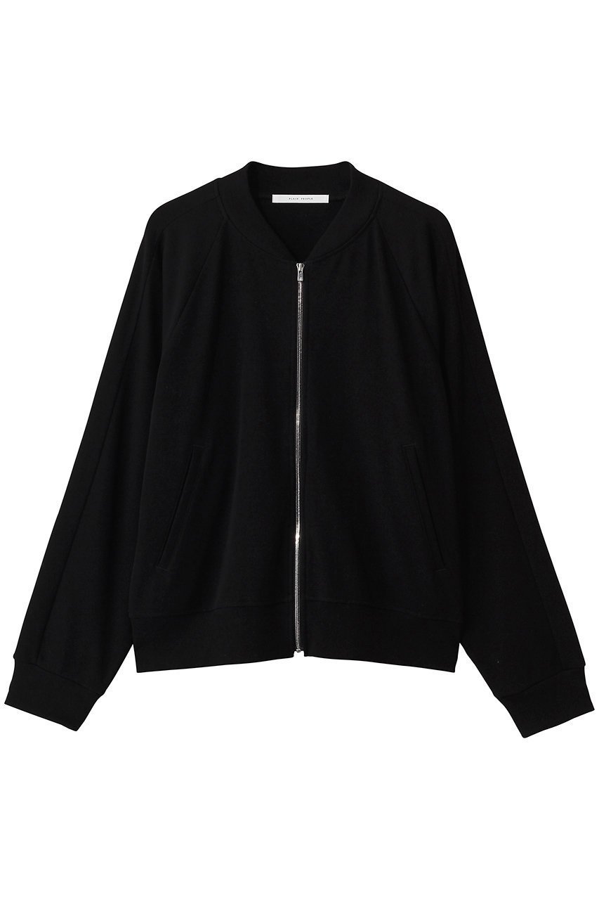 【プレインピープル/PLAIN PEOPLE】のコットンジップパーカー インテリア・キッズ・メンズ・レディースファッション・服の通販 founy(ファニー) 　ファッション　Fashion　レディースファッション　Fashion for Women　トップス・カットソー　Cut & Sew Tops　シャツ・ブラウス・オフィスカジュアル　Elegant Blouses & Button-Ups　レディースパーカー・カジュアルフーディー　Casual Hoodies & Sweatshirts　ロングTシャツ・Tシャツ　Longline T-Shirts & Tees　スウェット・クルーネックトップス　Sweatshirts & Crewnecks / Relaxed Fit Sweat Tops　カットソー・ベーシックTシャツ　Cut-and-Sewn Tops / Stretch Tees & Basics　コンパクト　Compact, Small Size　シンプル　Simple, Minimal　ブラック|ID: prp329100004930786 ipo3291000000037007998