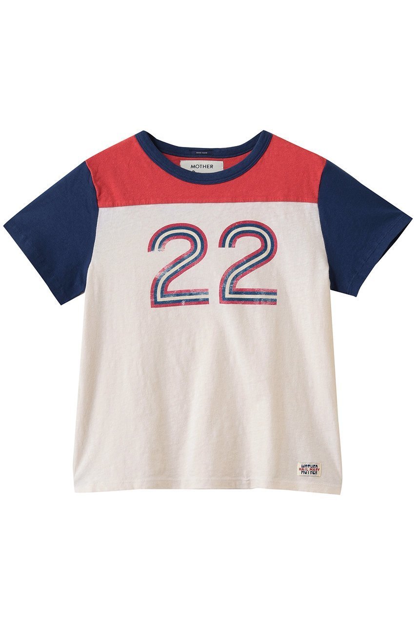 【マザー/MOTHER】のTHE SPLIT GOODIE GOODIE ナンバープリントTシャツ (HRW) インテリア・キッズ・メンズ・レディースファッション・服の通販 founy(ファニー) 　ファッション　Fashion　レディースファッション　Fashion for Women　トップス・カットソー　Cut & Sew Tops　シャツ・ブラウス・オフィスカジュアル　Elegant Blouses & Button-Ups　ロングTシャツ・Tシャツ　Longline T-Shirts & Tees　カットソー・ベーシックTシャツ　Cut-and-Sewn Tops / Stretch Tees & Basics　おすすめ　Recommended / Our Picks　ショート　Short, Short Length　スリム　Slim, Slim Fit　スリーブ　Sleeve, Long Sleeve / Short Sleeve　デニム　Denim, Jeans Material　フィット　Fit, Slim Fit　プリント　Print, Printed Pattern　ベーシック　Basic, Essential　ボトム　Bottoms, Lower Wear　ホワイト|ID: prp329100004930809 ipo3291000000037008199
