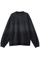 【メゾンスペシャル/MAISON SPECIAL】の【UNISEX】レーススプレーダイ クルーネックPO BLK(ブラック)|ID: prp329100004930865 ipo3291000000037008643