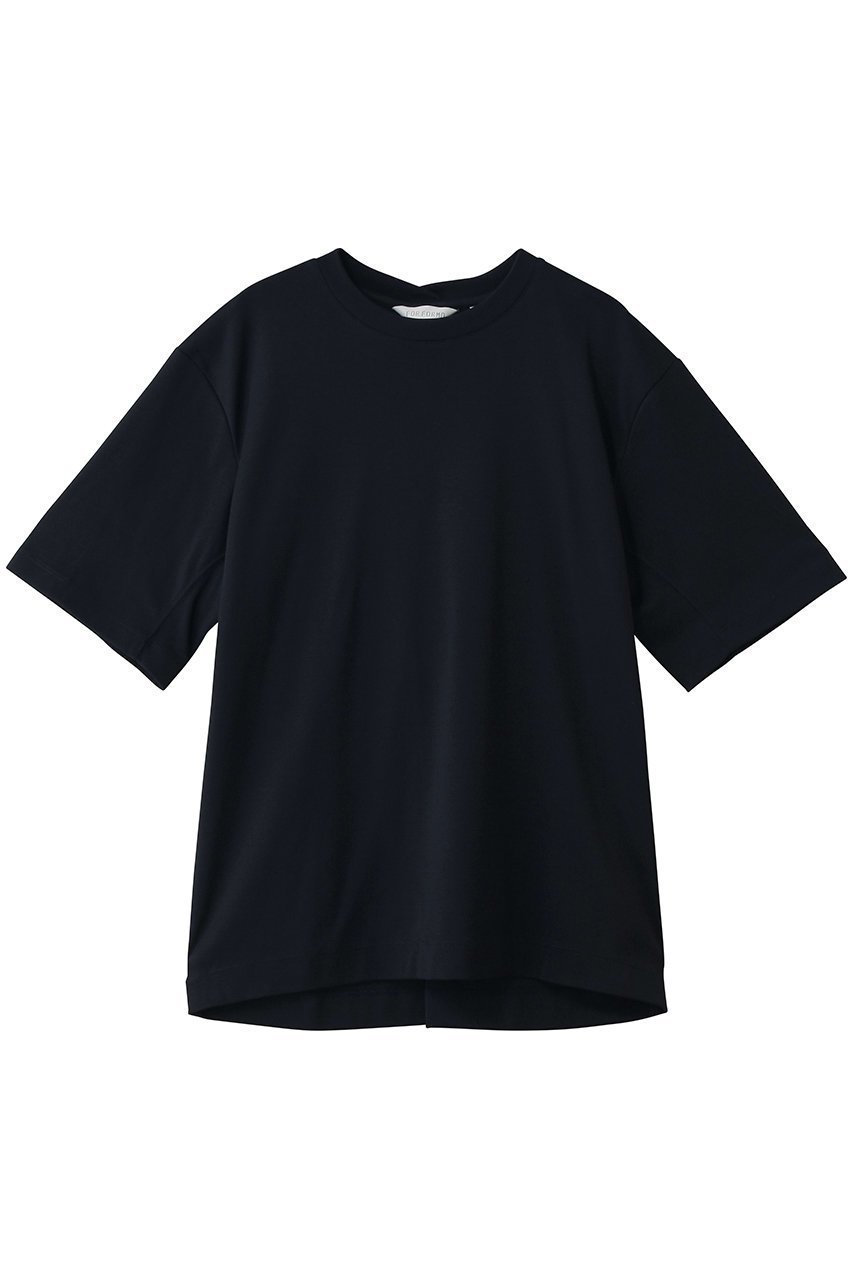 【フォルフォルモ/FORFORMO】のFraise Plain T-shirt インテリア・キッズ・メンズ・レディースファッション・服の通販 founy(ファニー) 　ファッション　Fashion　レディースファッション　Fashion for Women　トップス・カットソー　Cut & Sew Tops　シャツ・ブラウス・オフィスカジュアル　Elegant Blouses & Button-Ups　ロングTシャツ・Tシャツ　Longline T-Shirts & Tees　カットソー・ベーシックTシャツ　Cut-and-Sewn Tops / Stretch Tees & Basics　ショート　Short, Short Length　スリーブ　Sleeve, Long Sleeve / Short Sleeve　ベーシック　Basic, Essential　ネイビー|ID: prp329100004930873 ipo3291000000037008701