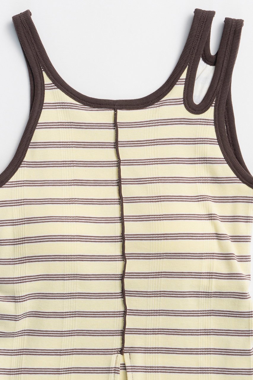 【メゾンスペシャル/MAISON SPECIAL】の【Miller×MAISON SPECIAL】コラボヘムスリットタンクトップ 人気、トレンドファッション・服の通販 founy(ファニー) 　ファッション　Fashion　レディースファッション　Fashion for Women　トップス・カットソー　Cut & Sew Tops　キャミソール&ノースリーブ　Camisoles & Sleeveless Tops　シャツ・ブラウス・オフィスカジュアル　Elegant Blouses & Button-Ups　ロングTシャツ・Tシャツ　Longline T-Shirts & Tees　カットソー・ベーシックTシャツ　Cut-and-Sewn Tops / Stretch Tees & Basics　アシンメトリー　Asymmetrical Style　インナー　Innerwear　キャミソール　Camisole, Spaghetti Strap Top　シンプル　Simple, Minimal　スリット　Slit, Slit Detail　タンク　Tank Top, Sleeveless Top　フロント　Front, Front Design　ベーシック　Basic, Essential　ボーダー　Border, Stripe　other-2|ID: prp329100004930881 ipo3291000000037008784