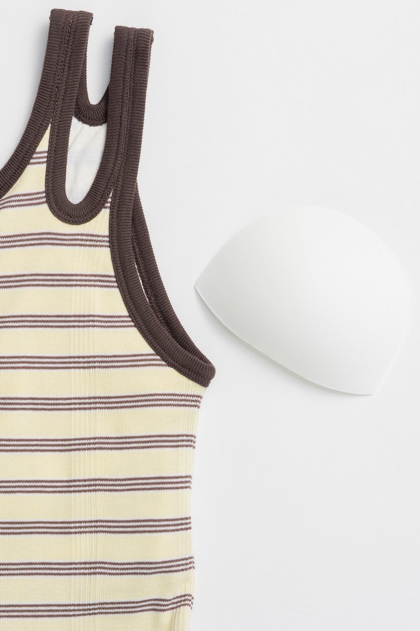 【メゾンスペシャル/MAISON SPECIAL】の【Miller×MAISON SPECIAL】コラボヘムスリットタンクトップ 人気、トレンドファッション・服の通販 founy(ファニー) 　ファッション　Fashion　レディースファッション　Fashion for Women　トップス・カットソー　Cut & Sew Tops　キャミソール&ノースリーブ　Camisoles & Sleeveless Tops　シャツ・ブラウス・オフィスカジュアル　Elegant Blouses & Button-Ups　ロングTシャツ・Tシャツ　Longline T-Shirts & Tees　カットソー・ベーシックTシャツ　Cut-and-Sewn Tops / Stretch Tees & Basics　アシンメトリー　Asymmetrical Style　インナー　Innerwear　キャミソール　Camisole, Spaghetti Strap Top　シンプル　Simple, Minimal　スリット　Slit, Slit Detail　タンク　Tank Top, Sleeveless Top　フロント　Front, Front Design　ベーシック　Basic, Essential　ボーダー　Border, Stripe　other-7|ID: prp329100004930881 ipo3291000000037008794