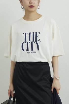 【ガリャルダガランテ/GALLARDAGALANTE】の【GOOD ROCK SPEED】別注 THE CITY ロゴTee 大人の最旬トレンドファッション＆コーディネート founy(ファウニー) ファッション Fashion レディースファッション Fashion for Women トップス・カットソー Cut & Sew Tops シャツ・ブラウス・オフィスカジュアル Elegant Blouses & Button-Ups ロングTシャツ・Tシャツ Longline T-Shirts & Tees カットソー・ベーシックTシャツ Cut-and-Sewn Tops / Stretch Tees & Basics エレガント 上品 Elegant ショート Short, Short Length スタイリッシュ Stylish, Fashionable スリーブ Sleeve, Long Sleeve / Short Sleeve モダン Modern, Contemporary 再入荷 Restock / Back in Stock 別注 Limited Edition, Custom Order |ID:prp329100004930883