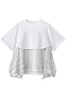 【ジュン オカモト/JUN OKAMOTO】のドッキングプリントTシャツ 人気、トレンドファッション・服の通販 founy(ファニー) ファッション Fashion レディースファッション Fashion for Women トップス・カットソー Cut & Sew Tops シャツ・ブラウス・オフィスカジュアル Elegant Blouses & Button-Ups ロングTシャツ・Tシャツ Longline T-Shirts & Tees カットソー・ベーシックTシャツ Cut-and-Sewn Tops / Stretch Tees & Basics ショーツ Shorts, Short Pants ショート Short, Short Length シンプル Simple, Minimal スリーブ Sleeve, Long Sleeve / Short Sleeve ダウン Down, Puffer デニム Denim, Jeans Material ドッキング Docking, Mixed Material ドット Polka Dot, Dot Pattern フロント Front, Front Design プリント Print, Printed Pattern ボックス Boxy, Box Shape リラックス Relax, Relaxed Fit エレガント 上品 Elegant 無地 Plain, Solid Color |ID:prp329100004930887