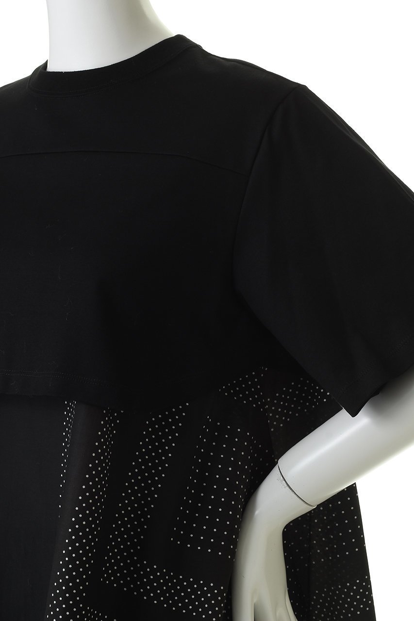 【その他のブランド/Other】のドッキングプリントTシャツ 人気、トレンドファッション・服の通販 founy(ファニー) 　ファッション　Fashion　レディースファッション　Fashion for Women　トップス・カットソー　Cut & Sew Tops　シャツ・ブラウス・オフィスカジュアル　Elegant Blouses & Button-Ups　ロングTシャツ・Tシャツ　Longline T-Shirts & Tees　カットソー・ベーシックTシャツ　Cut-and-Sewn Tops / Stretch Tees & Basics　ショーツ　Shorts, Short Pants　ショート　Short, Short Length　シンプル　Simple, Minimal　スリーブ　Sleeve, Long Sleeve / Short Sleeve　ダウン　Down, Puffer　デニム　Denim, Jeans Material　ドッキング　Docking, Mixed Material　ドット　Polka Dot, Dot Pattern　フロント　Front, Front Design　プリント　Print, Printed Pattern　ボックス　Boxy, Box Shape　リラックス　Relax, Relaxed Fit　エレガント 上品　Elegant　無地　Plain, Solid Color　other-5|ID: prp329100004930887 ipo3291000000037008847