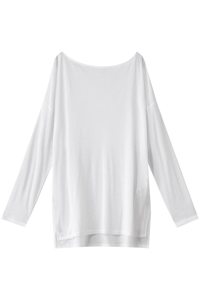 【ガリャルダガランテ/GALLARDAGALANTE】の【La nature linge】オーバーシアーロンT インテリア・キッズ・メンズ・レディースファッション・服の通販 founy(ファウニー) https://founy.com/ ファッション Fashion レディースファッション Fashion for Women トップス・カットソー Cut & Sew Tops シャツ・ブラウス・オフィスカジュアル Elegant Blouses & Button-Ups ロングTシャツ・Tシャツ Longline T-Shirts & Tees カットソー・ベーシックTシャツ Cut-and-Sewn Tops / Stretch Tees & Basics シアー Sheer, See-Through スリット Slit, Slit Detail スリーブ Sleeve, Long Sleeve / Short Sleeve バランス Balance, Style Balance ロング Long, Long-Length |ID: prp329100004930901 ipo3291000000037008946