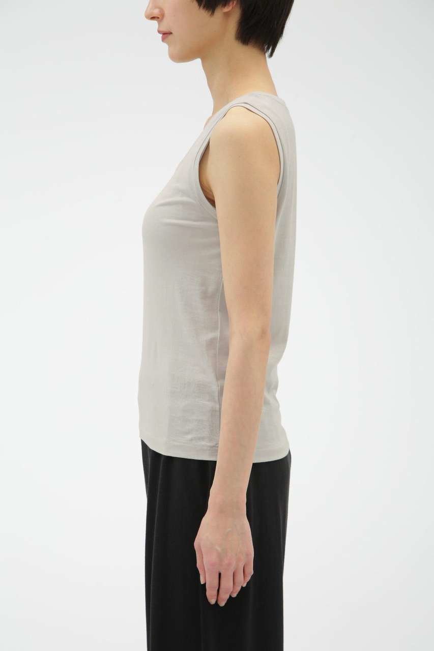 【マーガレットハウエル/MARGARET HOWELL】のSUPERFINE COTTON JERSEY 人気、トレンドファッション・服の通販 founy(ファニー) 　ファッション　Fashion　レディースファッション　Fashion for Women　トップス・カットソー　Cut & Sew Tops　キャミソール&ノースリーブ　Camisoles & Sleeveless Tops　シャツ・ブラウス・オフィスカジュアル　Elegant Blouses & Button-Ups　ロングTシャツ・Tシャツ　Longline T-Shirts & Tees　カットソー・ベーシックTシャツ　Cut-and-Sewn Tops / Stretch Tees & Basics　なめらか　Smooth, Silky Texture　インナー　Innerwear　キャミソール　Camisole, Spaghetti Strap Top　シンプル　Simple, Minimal　タンク　Tank Top, Sleeveless Top　定番　Standard, Basic Item　other-3|ID: prp329100004930907 ipo3291000000037008992