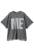 【キャサリンハムネット/KATHARINE HAMNETT LONDON】の【UNISEX】オーガニックコットンカットオフハーフスリーブドスウェットTシャツ チャコールグレー(ME)|ID: prp329100004930919 ipo3291000000037009070
