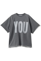【キャサリンハムネット/KATHARINE HAMNETT LONDON】の【UNISEX】オーガニックコットンカットオフハーフスリーブドスウェットTシャツ チャコールグレー(YOU)|ID: prp329100004930919 ipo3291000000037009074