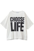 【キャサリンハムネット/KATHARINE HAMNETT LONDON】の【UNISEX】ファブリックスローガンTシャツ ホワイト|ID: prp329100004930921 ipo3291000000037009090