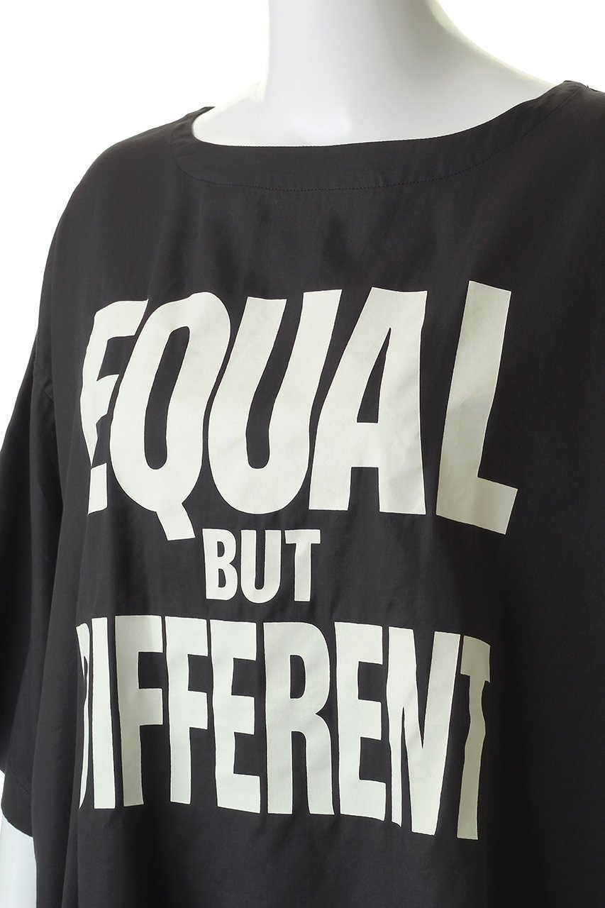 【キャサリンハムネット/KATHARINE HAMNETT LONDON】の【UNISEX】ファブリックスローガンTシャツ 人気、トレンドファッション・服の通販 founy(ファニー) 　ファッション　Fashion　レディースファッション　Fashion for Women　トップス・カットソー　Cut & Sew Tops　シャツ・ブラウス・オフィスカジュアル　Elegant Blouses & Button-Ups　ロングTシャツ・Tシャツ　Longline T-Shirts & Tees　カットソー・ベーシックTシャツ　Cut-and-Sewn Tops / Stretch Tees & Basics　ユニセックス　Unisex, Genderless　ショート　Short, Short Length　シルク　Silk, 100% Silk　スタンダード　Standard, Basic　スリーブ　Sleeve, Long Sleeve / Short Sleeve　今季　This Season, Current Season　定番　Standard, Basic Item　other-5|ID: prp329100004930924 ipo3291000000037009114