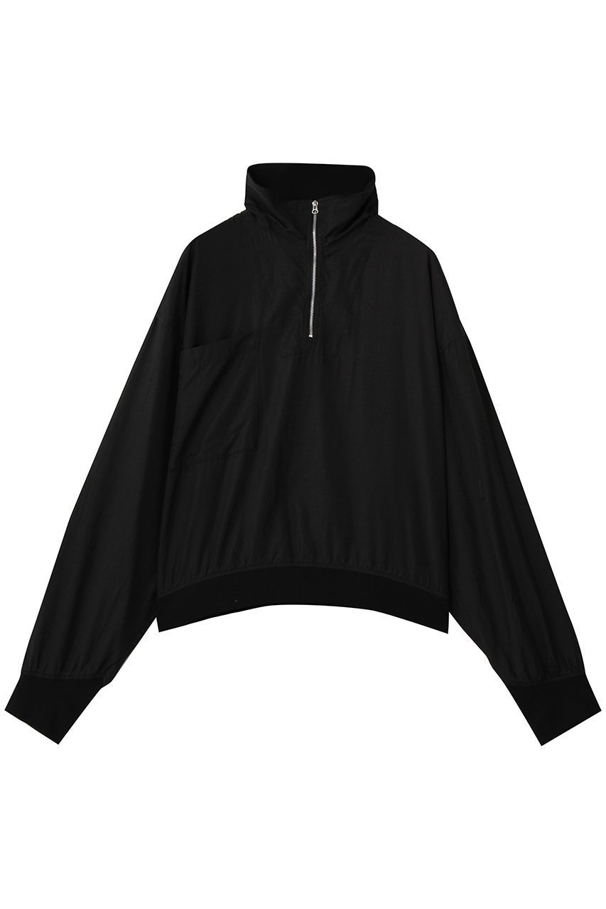 【キャサリンハムネット/KATHARINE HAMNETT LONDON】の【UNISEX】キュプラコットンハーフジッププルオーバー インテリア・キッズ・メンズ・レディースファッション・服の通販 founy(ファニー) 　ファッション　Fashion　レディースファッション　Fashion for Women　トップス・カットソー　Cut & Sew Tops　シャツ・ブラウス・オフィスカジュアル　Elegant Blouses & Button-Ups　レディースパーカー・カジュアルフーディー　Casual Hoodies & Sweatshirts　ロングTシャツ・Tシャツ　Longline T-Shirts & Tees　カジュアルプルオーバー・ニットトップス　Pullovers & Knit Tops / Casual Pullovers　スウェット・クルーネックトップス　Sweatshirts & Crewnecks / Relaxed Fit Sweat Tops　カットソー・ベーシックTシャツ　Cut-and-Sewn Tops / Stretch Tees & Basics　ユニセックス　Unisex, Genderless　ヴィンテージ　Vintage Style　人気　Popular, Best Seller　ブラック|ID: prp329100004930927 ipo3291000000037009120