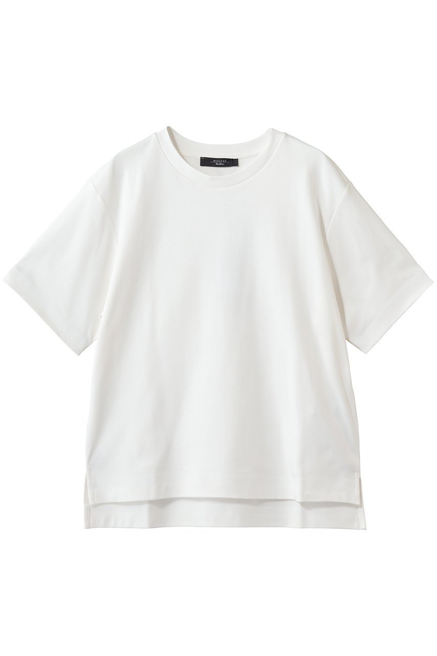 【マックスマーラ/Max Mara】の【Weekend Max Mara】MULTID ハーフスリーブTシャツ 人気、トレンドファッション・服の通販 founy(ファニー) 　ファッション　Fashion　レディースファッション　Fashion for Women　トップス・カットソー　Cut & Sew Tops　シャツ・ブラウス・オフィスカジュアル　Elegant Blouses & Button-Ups　ロングTシャツ・Tシャツ　Longline T-Shirts & Tees　カットソー・ベーシックTシャツ　Cut-and-Sewn Tops / Stretch Tees & Basics　おすすめ　Recommended / Our Picks　インナー　Innerwear　ショート　Short, Short Length　シンプル　Simple, Minimal　スリーブ　Sleeve, Long Sleeve / Short Sleeve　ハーフ　Half, Half-Length　バタフライ　Butterfly, Butterfly Motif　プリント　Print, Printed Pattern　ベーシック　Basic, Essential　 other-1|ID: prp329100004930931 ipo3291000000037009145