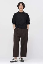 【マーガレットハウエル/MARGARET HOWELL】のPRINCE OF WALES CHECK COTTON LINEN TROUSERS ブラウン|ID: prp329100004930946 ipo3291000000037239571