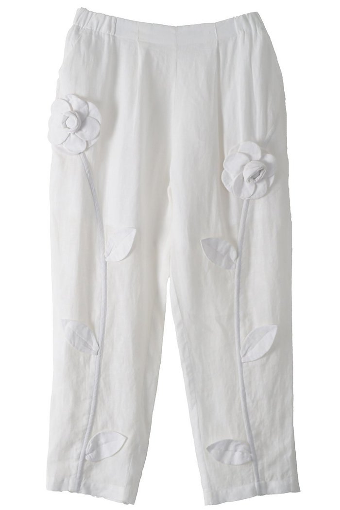 【アユーシ/AAYUSHI】のフローラルレリーフパンツ インテリア・キッズ・メンズ・レディースファッション・服の通販 founy(ファニー) https://founy.com/ ファッション Fashion レディースファッション Fashion for Women パンツ Pants & Trousers インド Indian Textile 春 Spring シンプル Simple, Minimal ストレート Straight, Straight Cut リネン Linen, Linen Fabric S/S・春夏 SS, Spring/Summer, Warm Season 夏 Summer |ID: prp329100004930978 ipo3291000000037009609